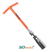 Ключ свечной с карданом 21х150мм ЕРМАК